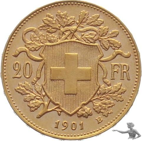 20 Franken 1901 B | Gold Vreneli Goldvreneli