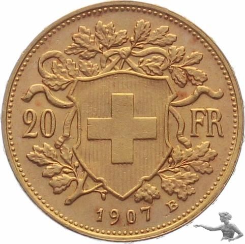 20 Franken 1907 B | Gold Vreneli Goldvreneli