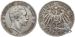 Preussen 5 Mark 1893 - 27.7 gr. 900 Silber