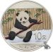 China Panda 2014 - Silberm&uuml;nze zu 1 Feinunze 999 Silber - coloriert auf Eis