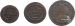 Aargau 1 Rappen 1816, 2 Rappen 1816 & 5 Rappen 1815 (3 M&uuml;nzen)