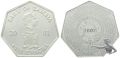 Sambia 4000 Kwacha 2001 Siebeneckig Kalender 2002