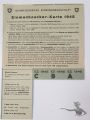 Schweizerische Eidgenossenschaft Einmachzucker - Karte 1945