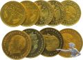 Deutschland 13 Mark Nominalwert - vergoldet