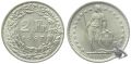 2 Franken 1967 B TOP | Letzter Jahrgang in Silber