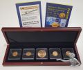 Münzenetui CARRÉE "de Luxe" inklusive 5 Münzenkapseln (Münzendurchmesser nach Kauf bitte angeben)