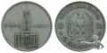 3. Reich 2 Mark 1934 D | Garnisonskirche von Potsdam mit dem Datum 21. März 1933