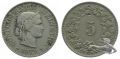 5 Rappen 1879 B Keydate, sehr schöne Qualität