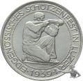 5 Franken 1939 B Luzern Schützenfest Silber