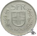 5 Franken 1939 B Tell in hervorragender Qualit&auml;t