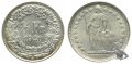 1/2 Franken 1920 B stehende Helvetia TOP