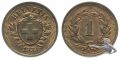 1 Rappen 1933 B Prachtexemplar Stempelglanz