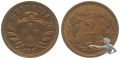 2 Rappen 1931 B - Federhut