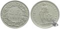 2 Franken 1957 B - stehende Helvetia