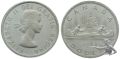 Kanada 1 Dollar 1963 Voyageur - Grosssilbermünze
