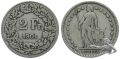 2 Franken 1901 B - seltener Jahrgang