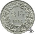 2 Franken 1944 B - Prachtstück