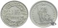 2 Franken 1948 B | Silbermünze in sehr gutem Zustand