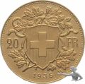 20 Franken 1935 ohne "L" | Gold Vreneli Goldvreneli