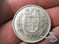 001 5 Schweizer Franken 1953 Bern Silber