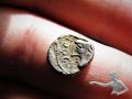 002 AR Silber Quinar Q. Doci Sequani ab 2. Drittel 1. Jahrhundert. vor Chr. Gallische Kriege Unediert Rarität unpubliziert