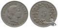5 Rappen 1895 sehr schön - vorzüglich