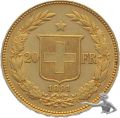 20 Franken 1891 B Gold Helvetia - 600jahrfeier 1291-1891