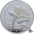 Somalia 100 Shillings 2020 Leopard - 1 Unze Feinsilber