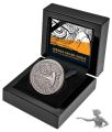 Niue 2019 Wedge Tailed Eagle 1 oz Silver Antiqued Coin - 1 Unze Feinsilber mit Zertifikat und Etui (Aufl. 750 Ex)