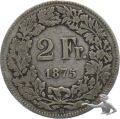 2 Franken 1875 B - Stehende Helvetia