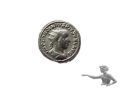 003 Silber Antoninian Gordianus III. 238-244.n.Chr. Gordian nach rechts, in Rüstung hält Speer und Globus. Rarität R1.