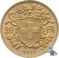 20 Fr. 1926 B ----------------- Selten Gold Goldvreneli Vreneli