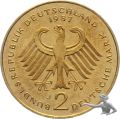 2 Mark 1969 J Adenauer vergoldet