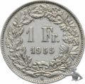 1 Franken 1955 B | SEHR GESUCHTER JAHRGANG