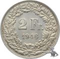 2 Franken 1946 B | Silbermünze in weit überdurchschnittlichem Zustand