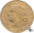 10 Fr. 1916 B Gold Vreneli Goldvreneli 3.23 g., 0.900 Gold