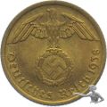 3. Reich 10 Pfennig 1938 A