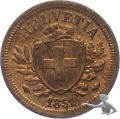 1 Rappen 1851 Topstück
