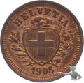 1 Rappen 1908 Topstück