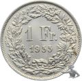 1 Franken 1955 B in hervorrangender Qualität