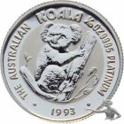Australien 15 Dollars 1993 Koala, 1/10 Unze Feinplatin 999.5