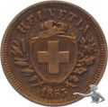 1 Rappen 1853 - GÜNSTIGER STARTPREIS !!!