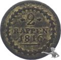 Aargau 2 Rappen 1816