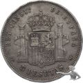 Spanien 5 Pesetas 1890 Alfonso XIII Silber