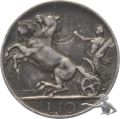 Italien 10 Lire 1928 FERT Silber