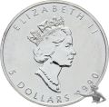 Kanada Maple Leaf 1990 - 1 Unze Feinsilber