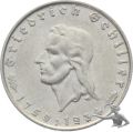 2 Mark 1934 F Friedrich Schiller Silber Gedenkmünze 3. Reich