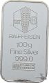 Silberbarren 100 Gramm 999.0 - Raiffeisenbank