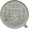 5 Franken 1937 vz | Silber