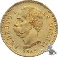 Italien 20 Lire 1882 - Gold - Umberto I